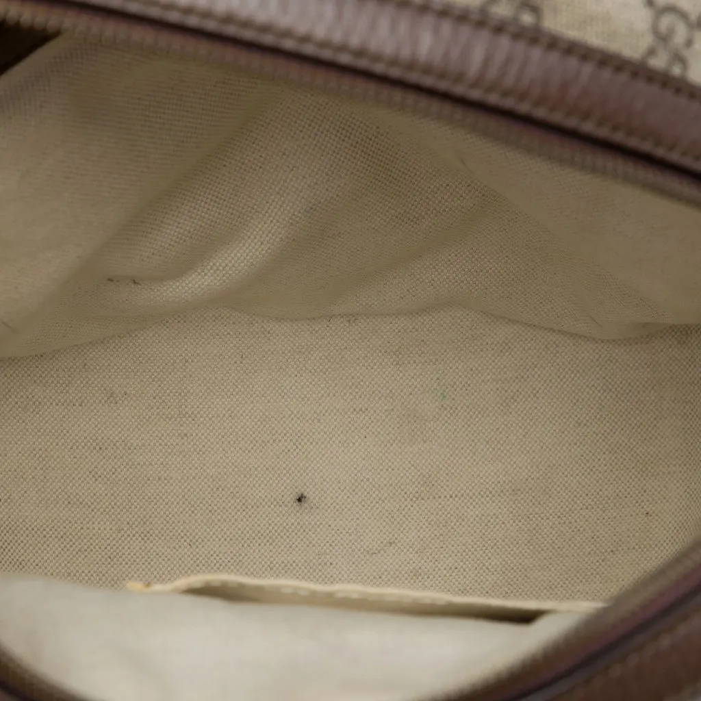 Gucci Small GG Supreme Web Ophidia Backpack Beige Canvas Very good - Model View