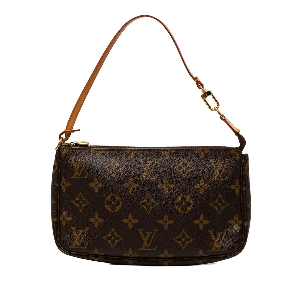 Louis Vuitton Monogram Pochette Accessoires Brown Very good - Front View