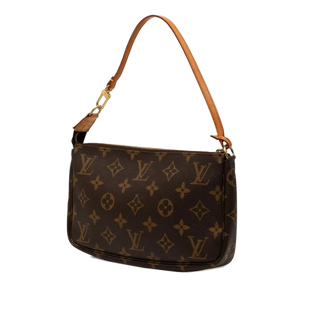 Louis Vuitton Monogram Pochette Accessoires Brown Very good - Back View