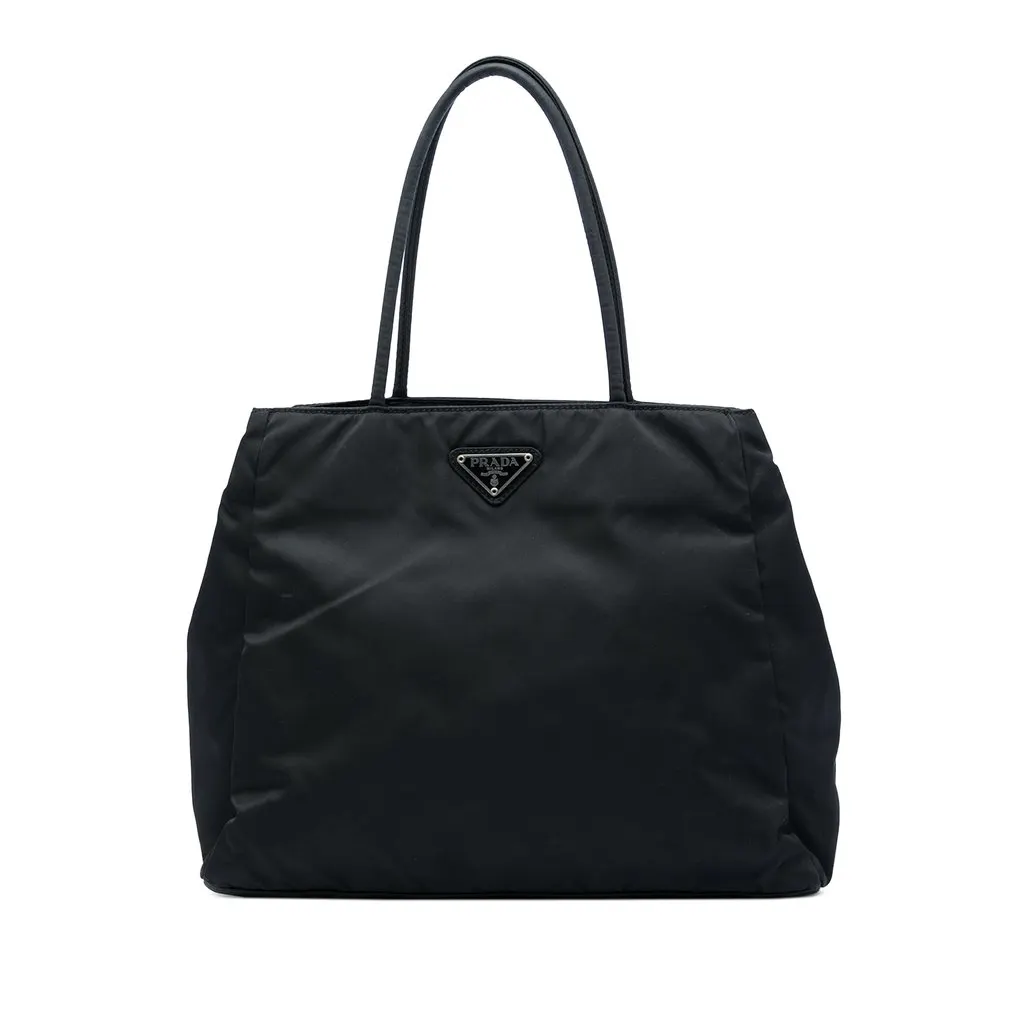 Prada Tessuto Tote Black Polyamide Very good - Front View