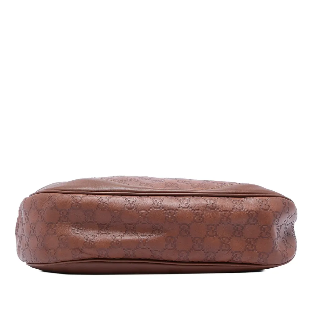 Gucci Guccissima Charlotte Crossbody Brown Leather Very good - Inside View