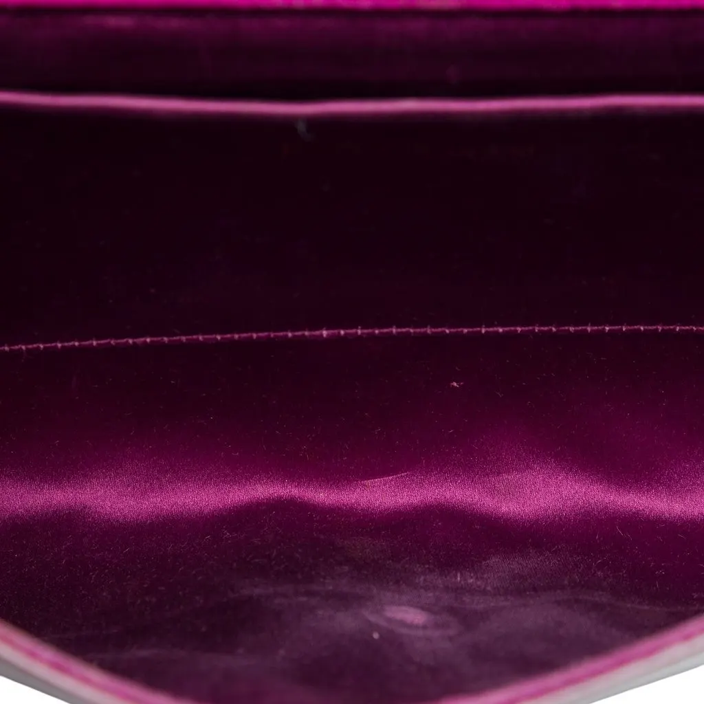 Saint Laurent Large Patent Belle De Jour Clutch Red Leather Very good - Model View