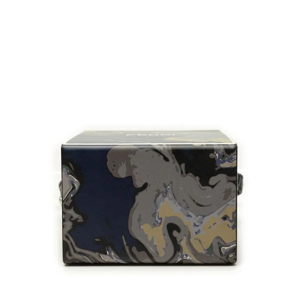 Fendi Smooth Calfskin Marble Print Vertical Box Crossbody MultiColor Leather Very good - Inside View