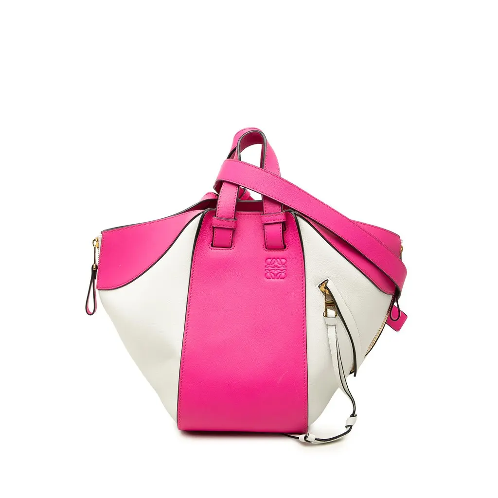 Loewe Medium Bicolor Leather Hammock Satchel
