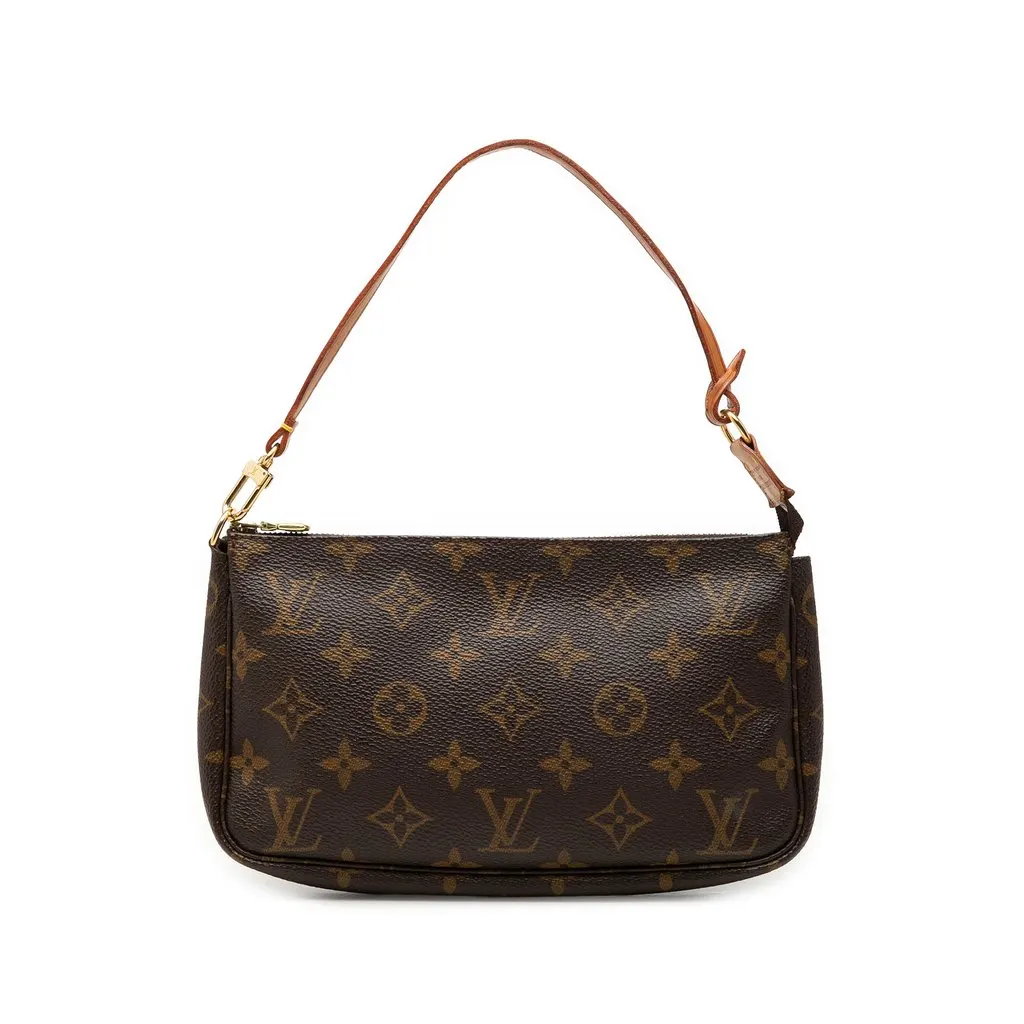 Louis Vuitton Monogram Pochette Accessoires Brown Very good - Front View