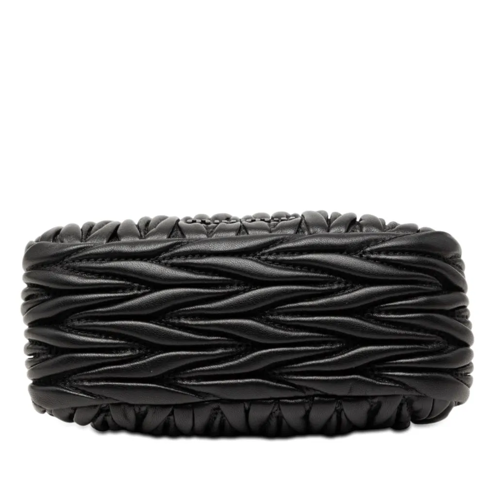 Miu Miu Mini Matelasse Nappa Belle Crossbody Black Leather Very good - Inside View