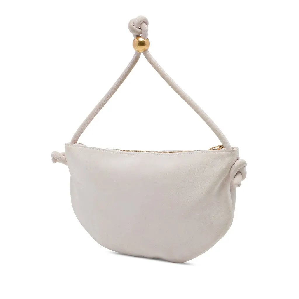 Bottega Veneta Small Suede Turn Pouch Pink Leather Very good - Back View