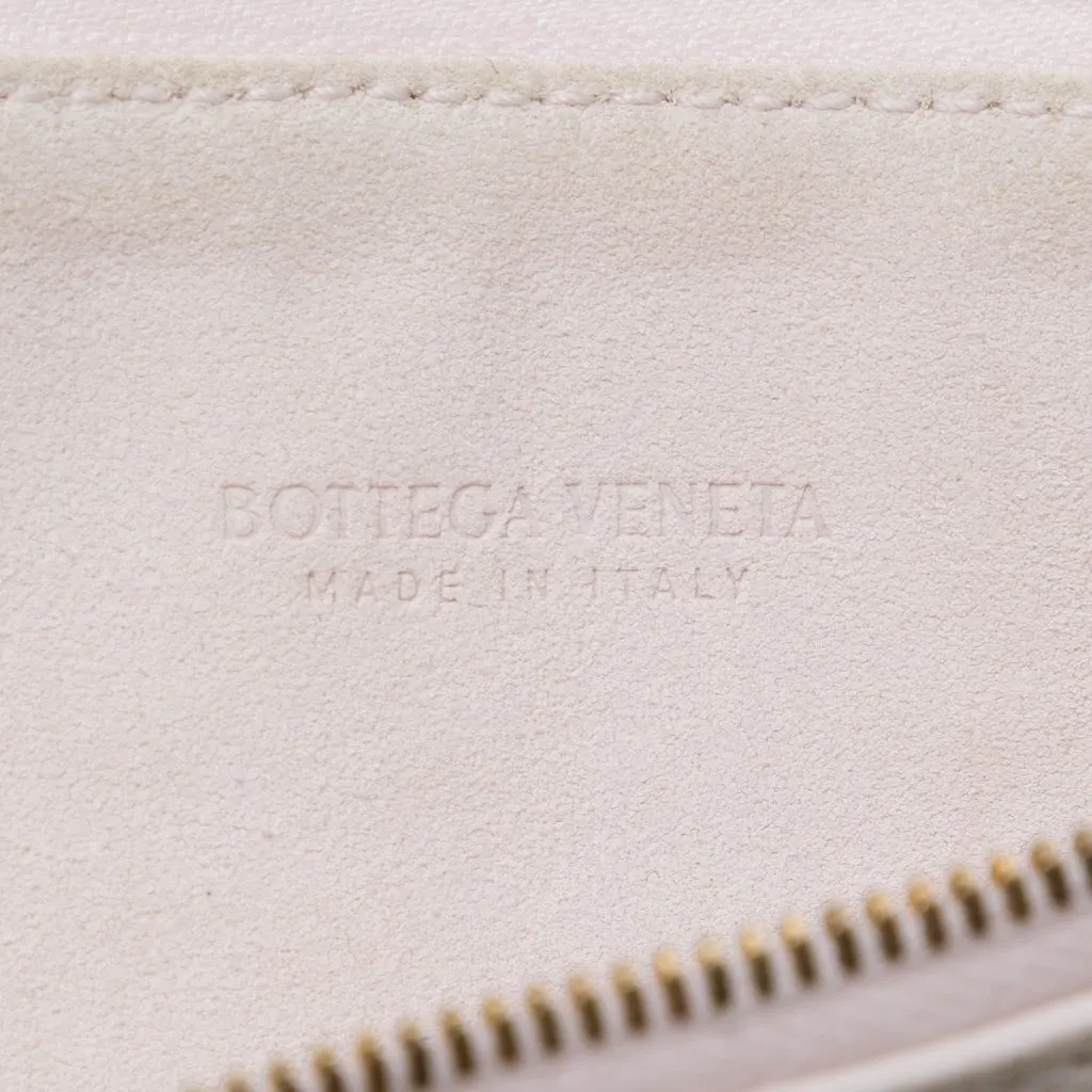 Bottega Veneta Small Suede Turn Pouch Pink Leather Very good - Box View