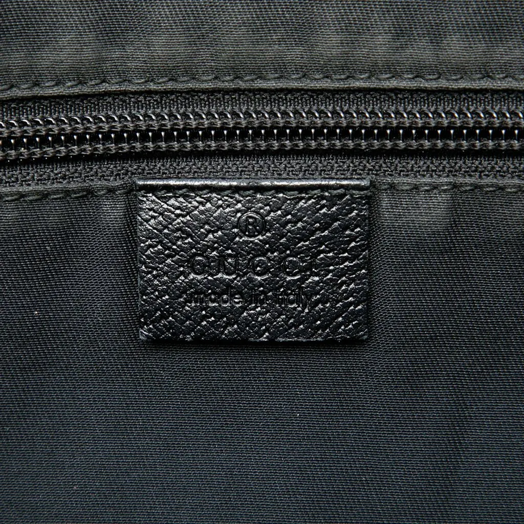 Gucci GG Canvas Flap Messenger Bag Black Canvas Good - Box View