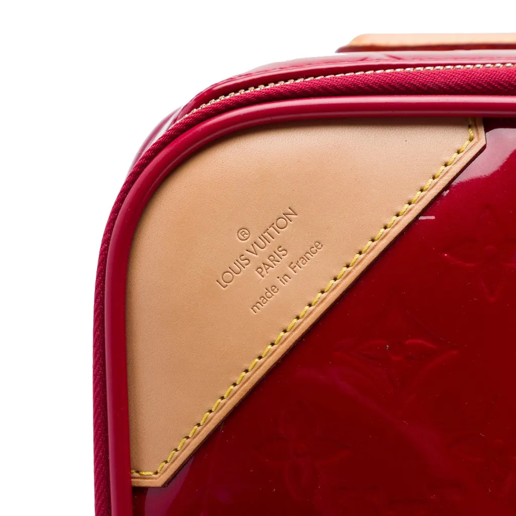 Louis Vuitton Monogram Vernis Pegase 45 Red Leather Good - Box View