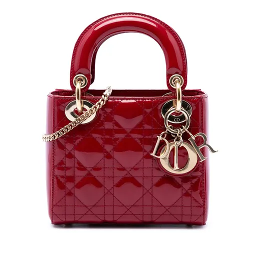 Dior Mini Patent Cannage Lady Dior