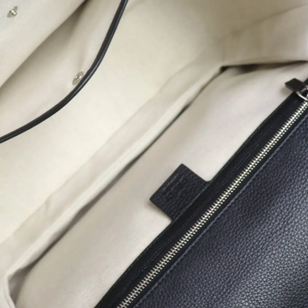 Gucci Large GG Neoprene New Bamboo Top Handle Bag Black Very good - Model View