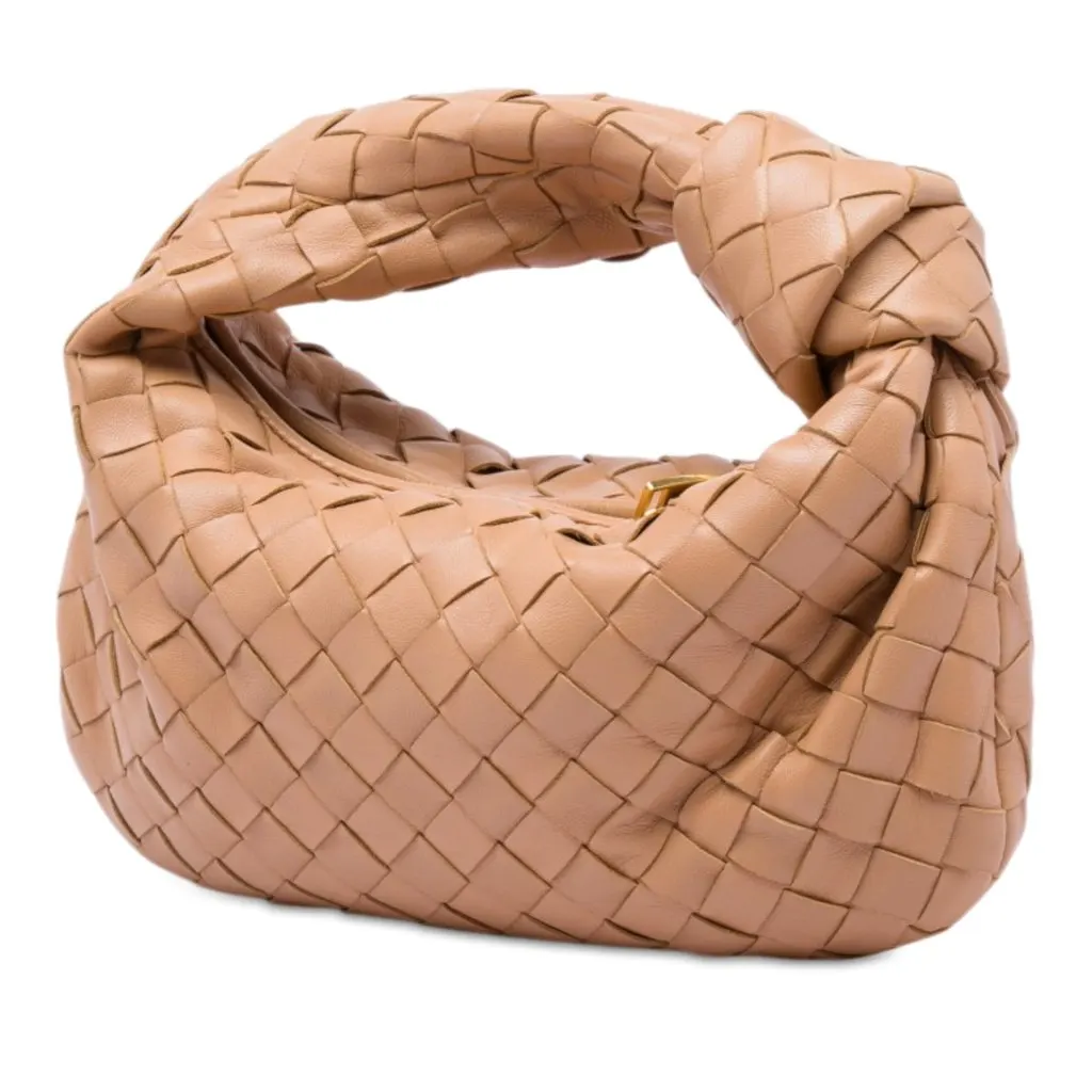 Bottega Veneta Mini Nappa Intrecciato Jodie Brown Leather Very good - Back View