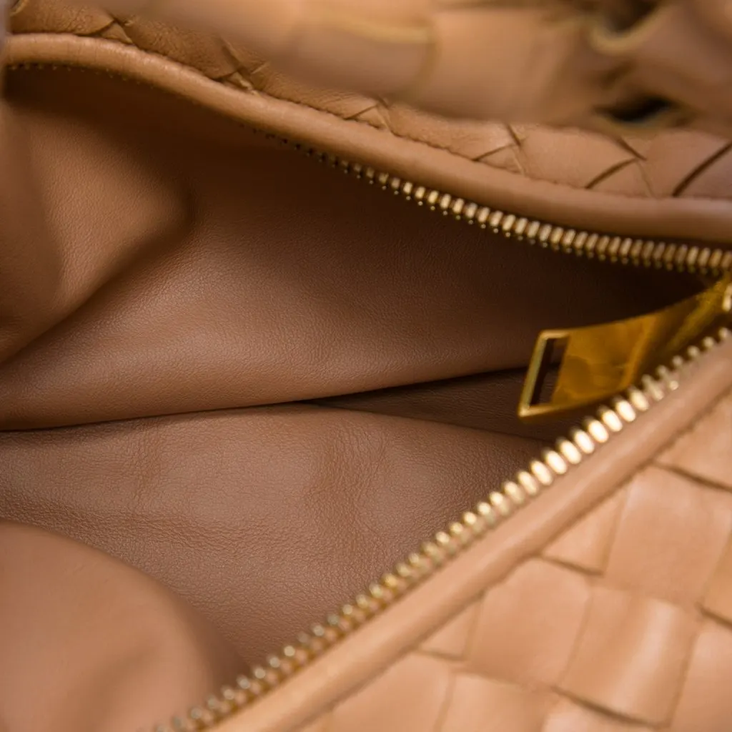 Bottega Veneta Mini Nappa Intrecciato Jodie Brown Leather Very good - Model View