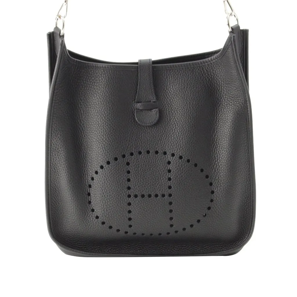 Hermès Clemence Evelyne I 33 Black Leather Very good - Front View