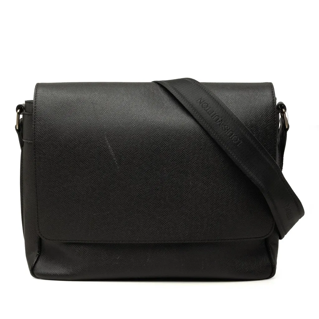 Louis Vuitton Taiga Roman MM Black Leather Very good - Front View