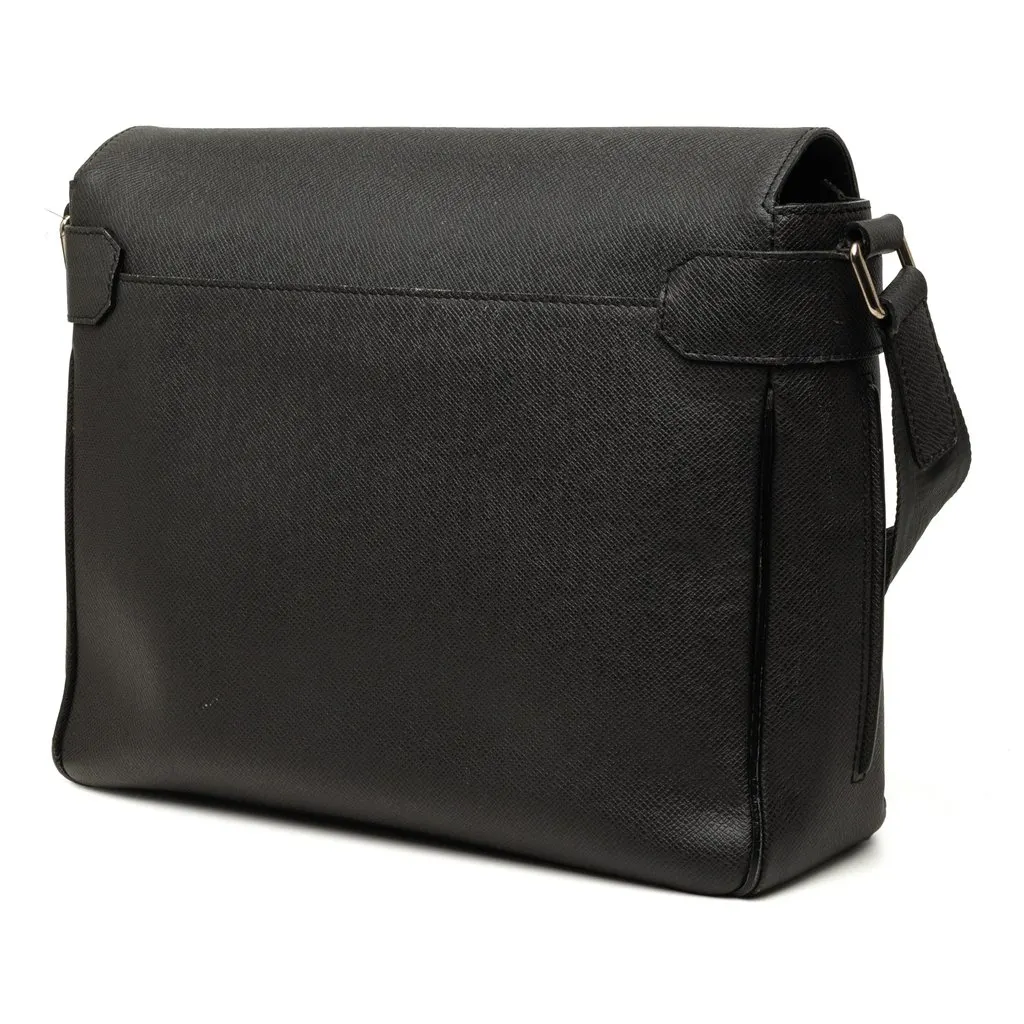 Louis Vuitton Taiga Roman MM Black Leather Very good - Back View