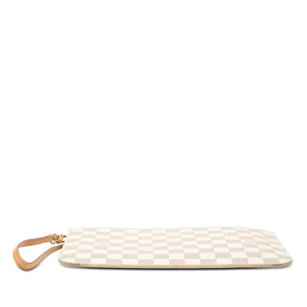 Louis Vuitton Damier Azur Neverfull Pouch MM White Very good - Inside View