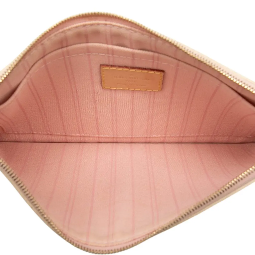 Louis Vuitton Damier Azur Neverfull Pouch MM White Very good - Model View