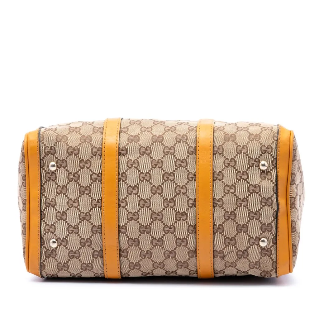 Gucci Medium GG Canvas Joy Boston Bag Beige Canvas Good - Inside View