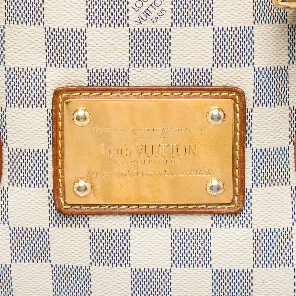 Louis Vuitton Damier Azur Hampstead MM White Canvas Very good - Box View