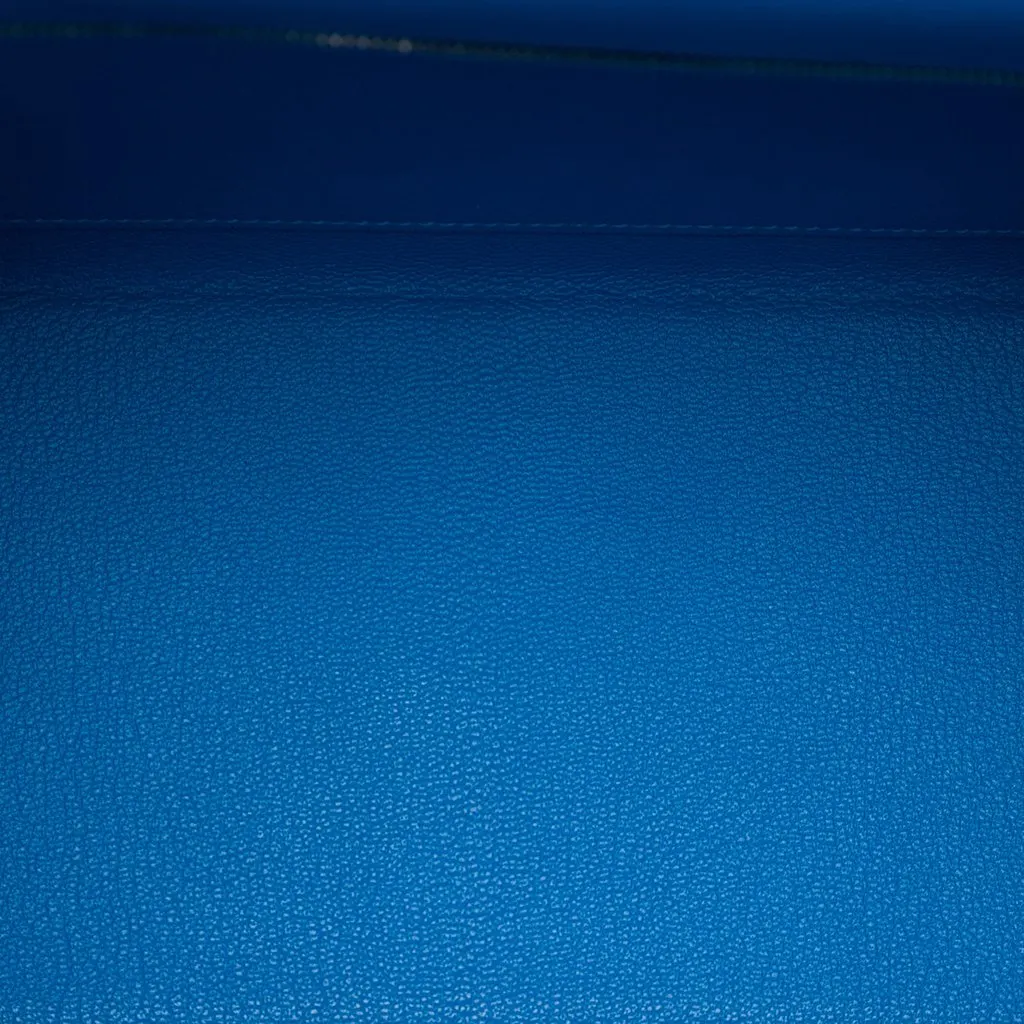 Hermès Clemence Kelly II Retourne 32 Blue Leather Very good - Model View