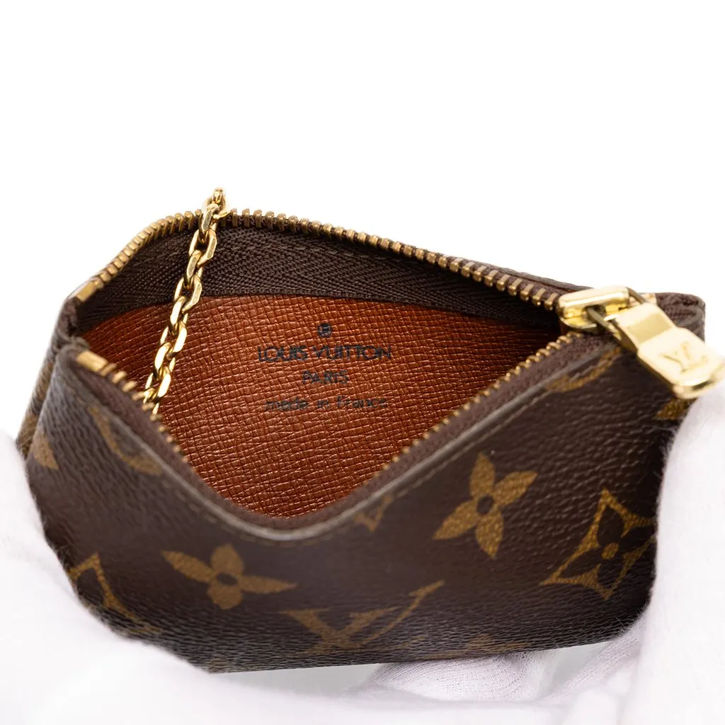 Louis Vuitton Monogram Key Pouch Brown Canvas Very good - Box View