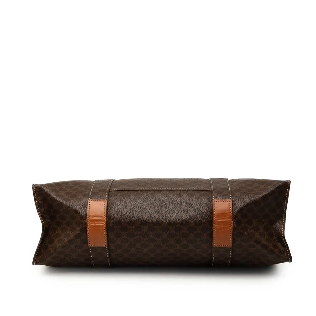 Celine Macadam Coated Canvas Tote Brown Canvas Good - Inside View