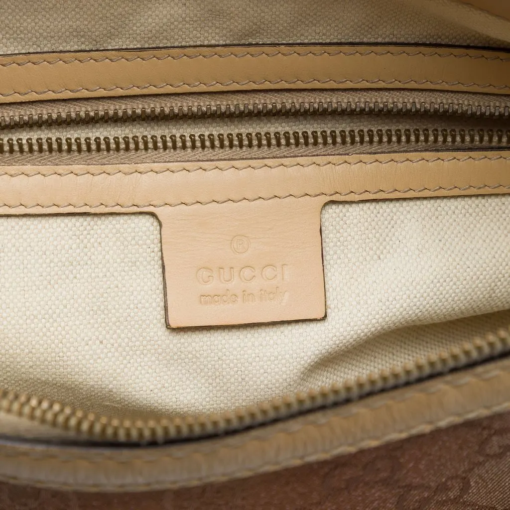 Gucci GG Canvas Lurex Scarlett Handbag Brown Very good - Box View