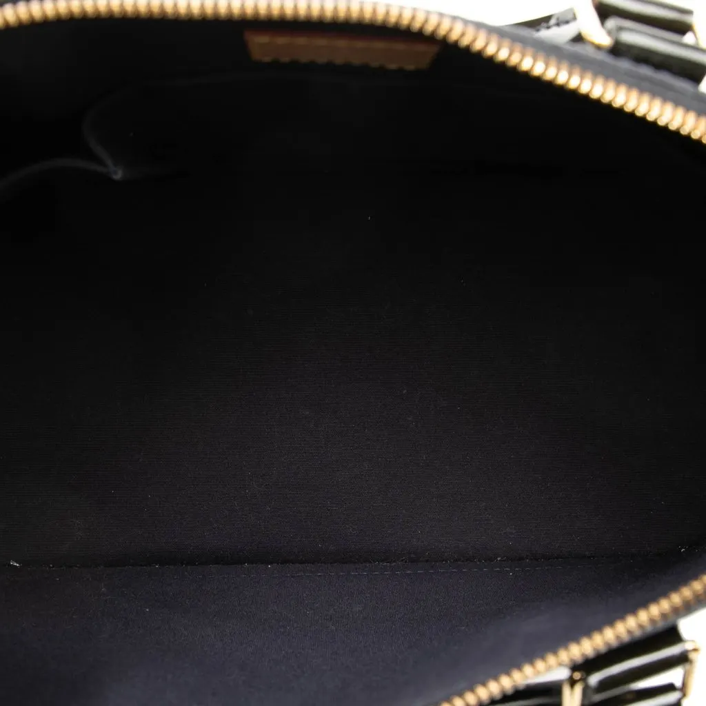 Louis Vuitton Monogram Vernis Alma PM Blue Leather Good - Model View