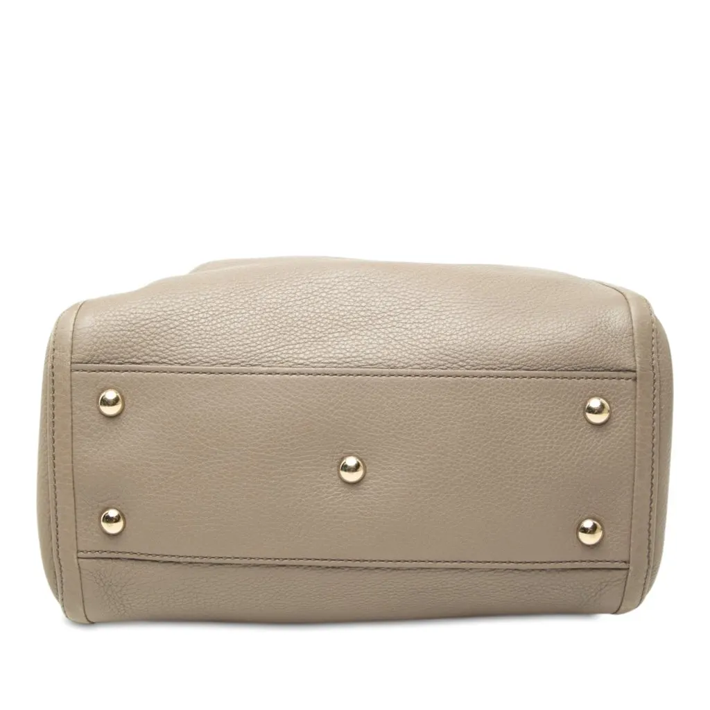 Gucci Small Calfskin Soho Satchel Brown Leather Very good - Inside View