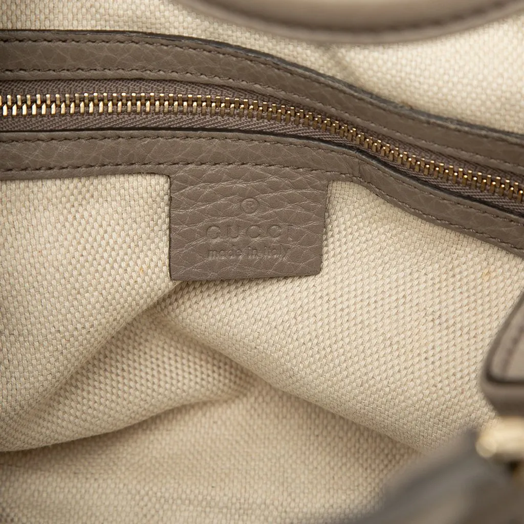Gucci Small Calfskin Soho Satchel Brown Leather Very good - Box View