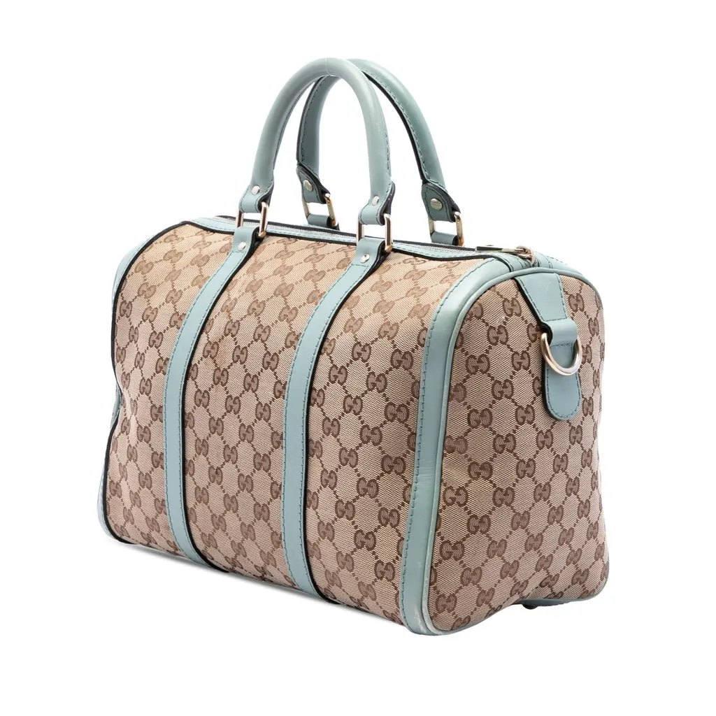 Gucci Medium GG Canvas Joy Boston Bag Beige Canvas Very good - Back View