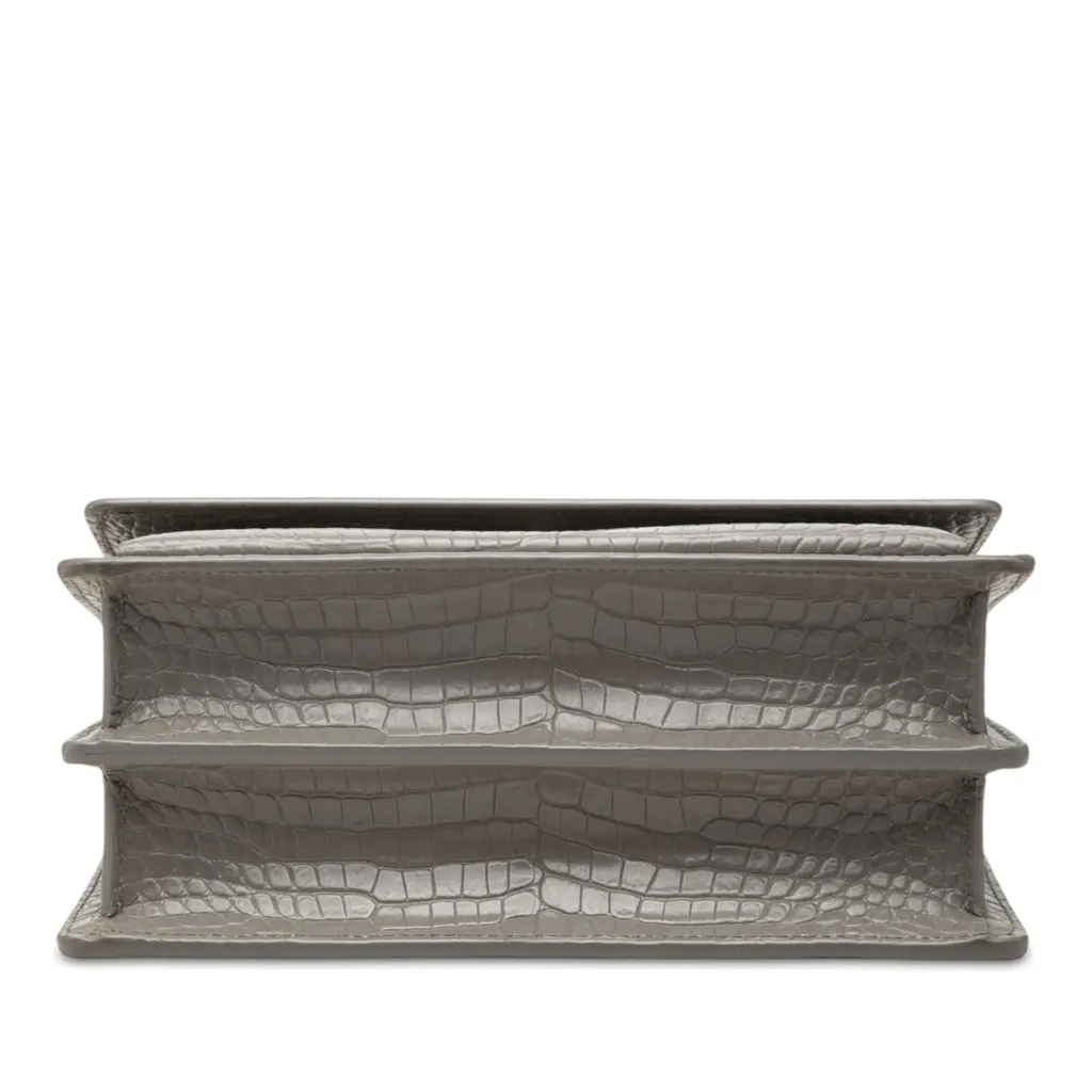 Saint Laurent Medium Croc Embossed Leather Monogram Sunset Crossbody MultiColor Leather Very good - Inside View