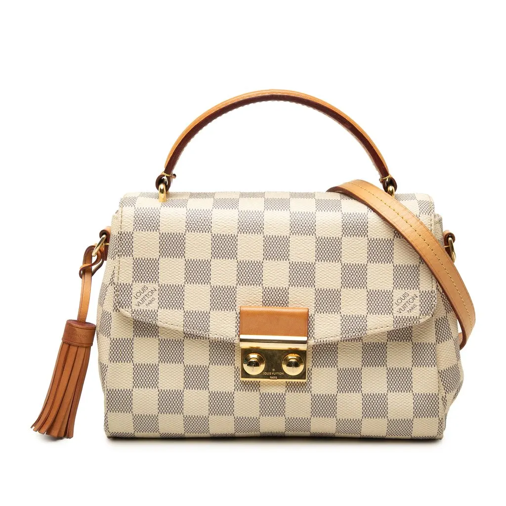 Louis Vuitton Damier Azur Croisette White Very good - Front View