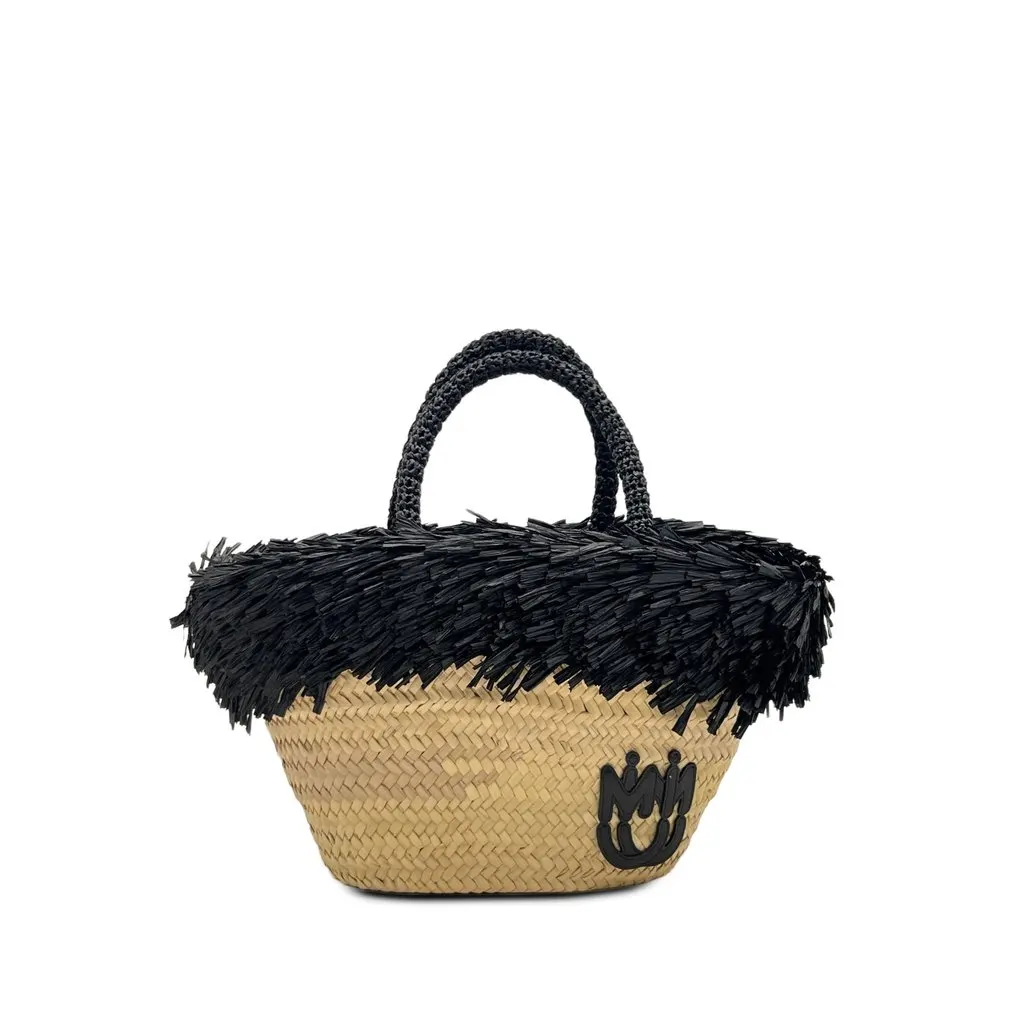 Miu Miu Raffia Basket Tote