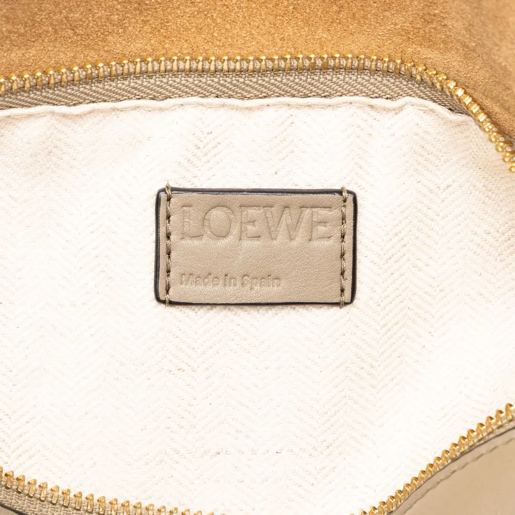 Loewe Small Tricolor Calfskin Braided Puzzle Edge Satchel Brown Leather Very good - Box View