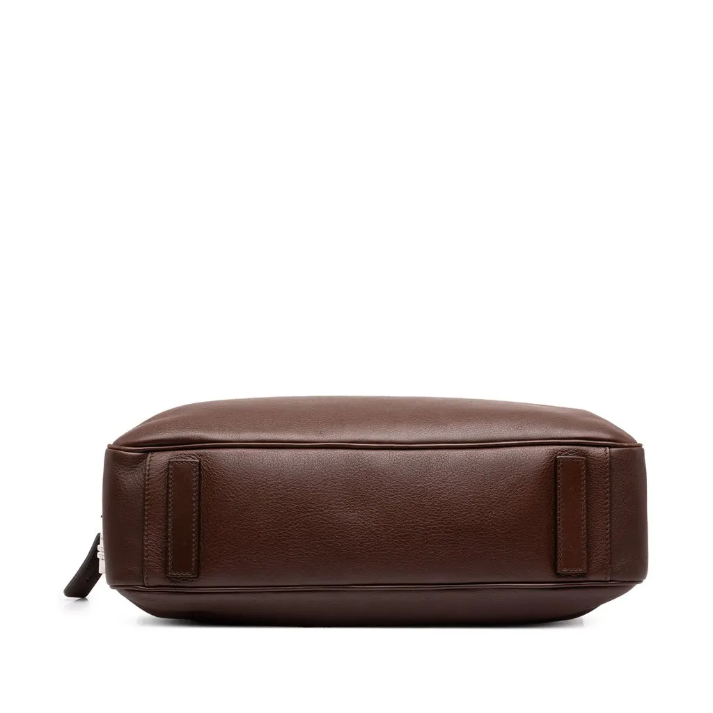Prada Leather Business Bag Brown Leather Very good - Inside View