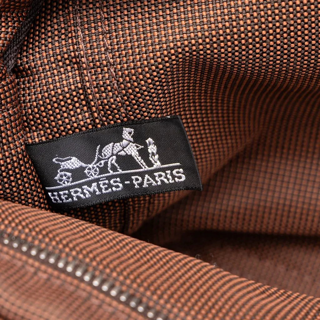 Hermès Canvas Herline PM Brown Canvas Very good - Box View