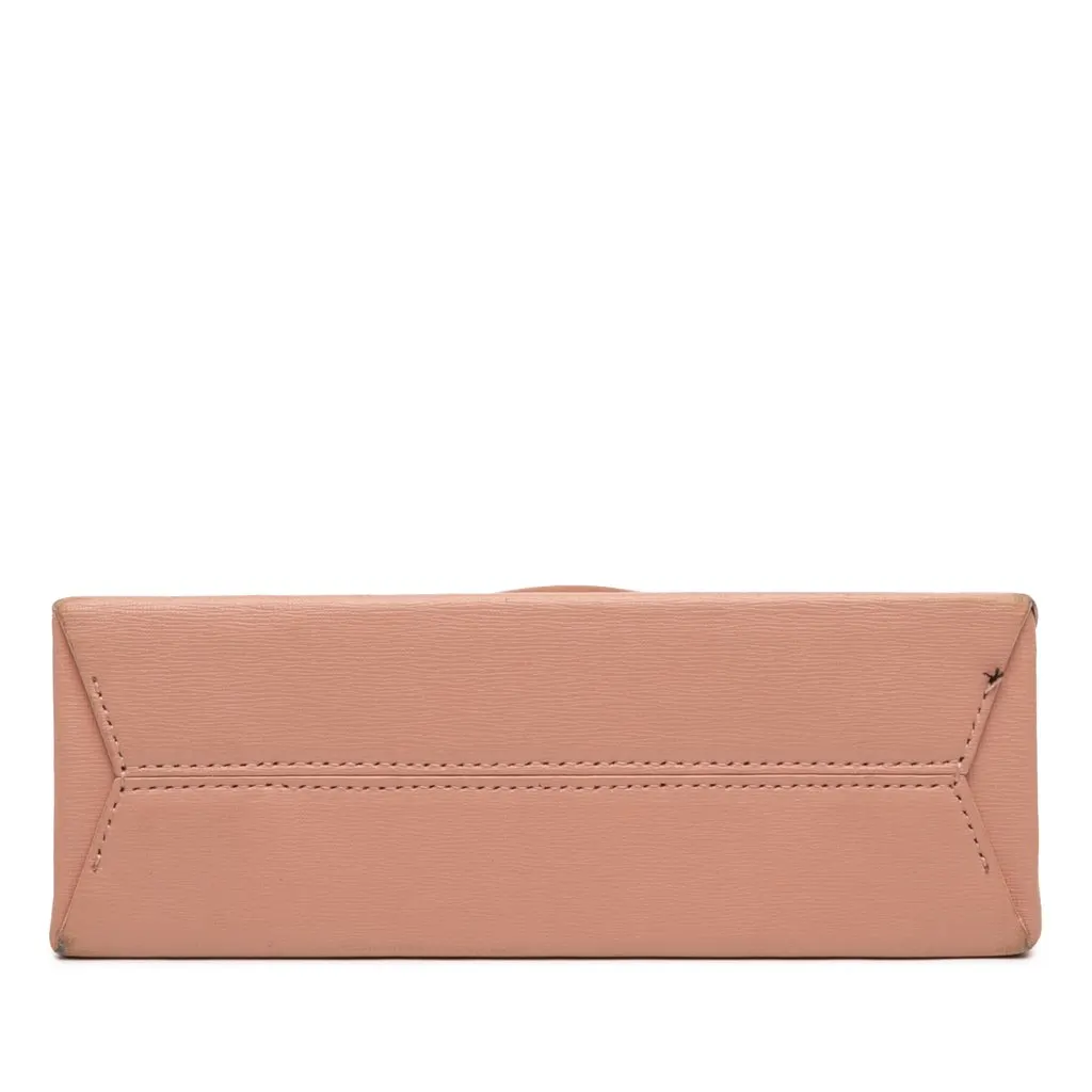 Off-White Mini Calfskin Box Flower Arrow Satchel Brown Leather Good - Inside View