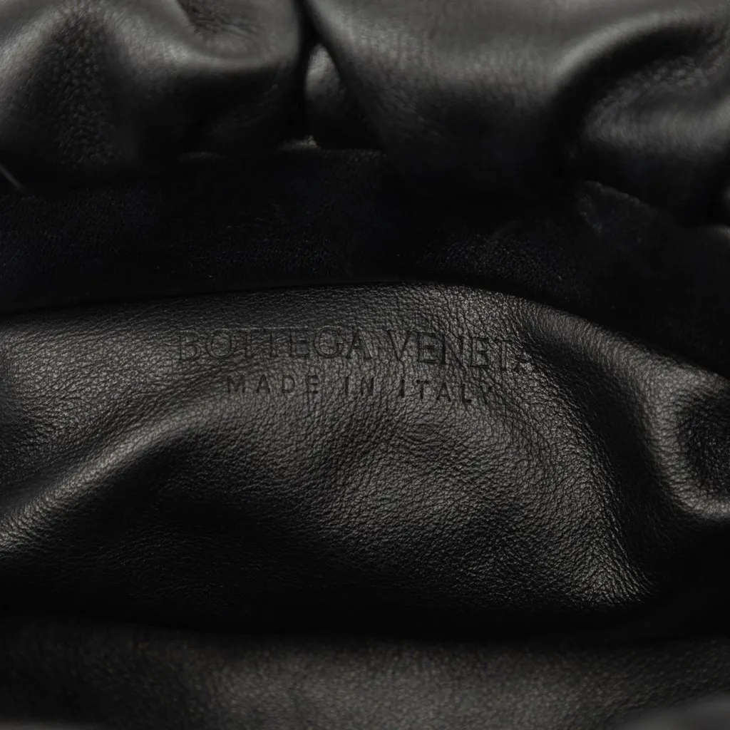 Bottega Veneta Lambskin Chain Pouch Black Leather Very good - Box View