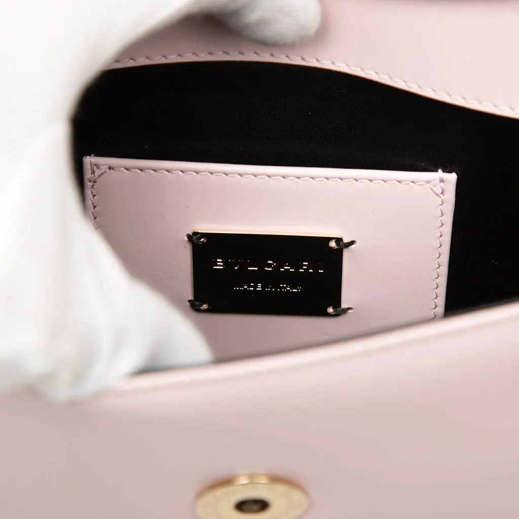 Bulgari Embellished Calfskin Serpenti Forever Crossbody Pink Leather Very good - Box View