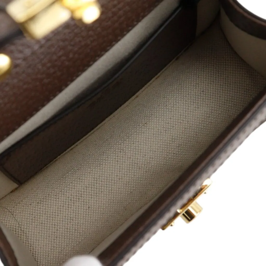 Gucci Small GG Supreme Web Ophidia Top Handle Bag Beige Very good - Box View