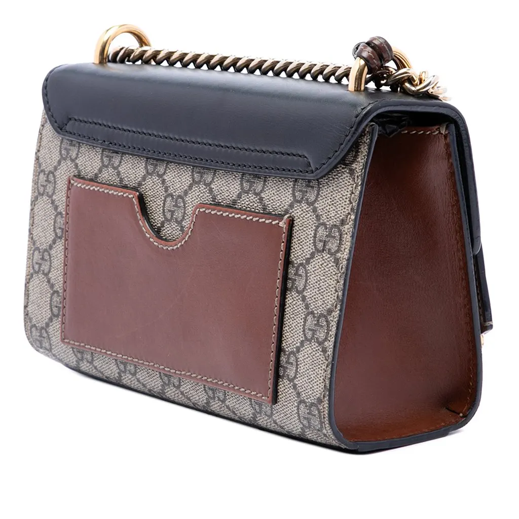 Gucci Small GG Supreme Padlock Crossbody Beige Very good - Back View