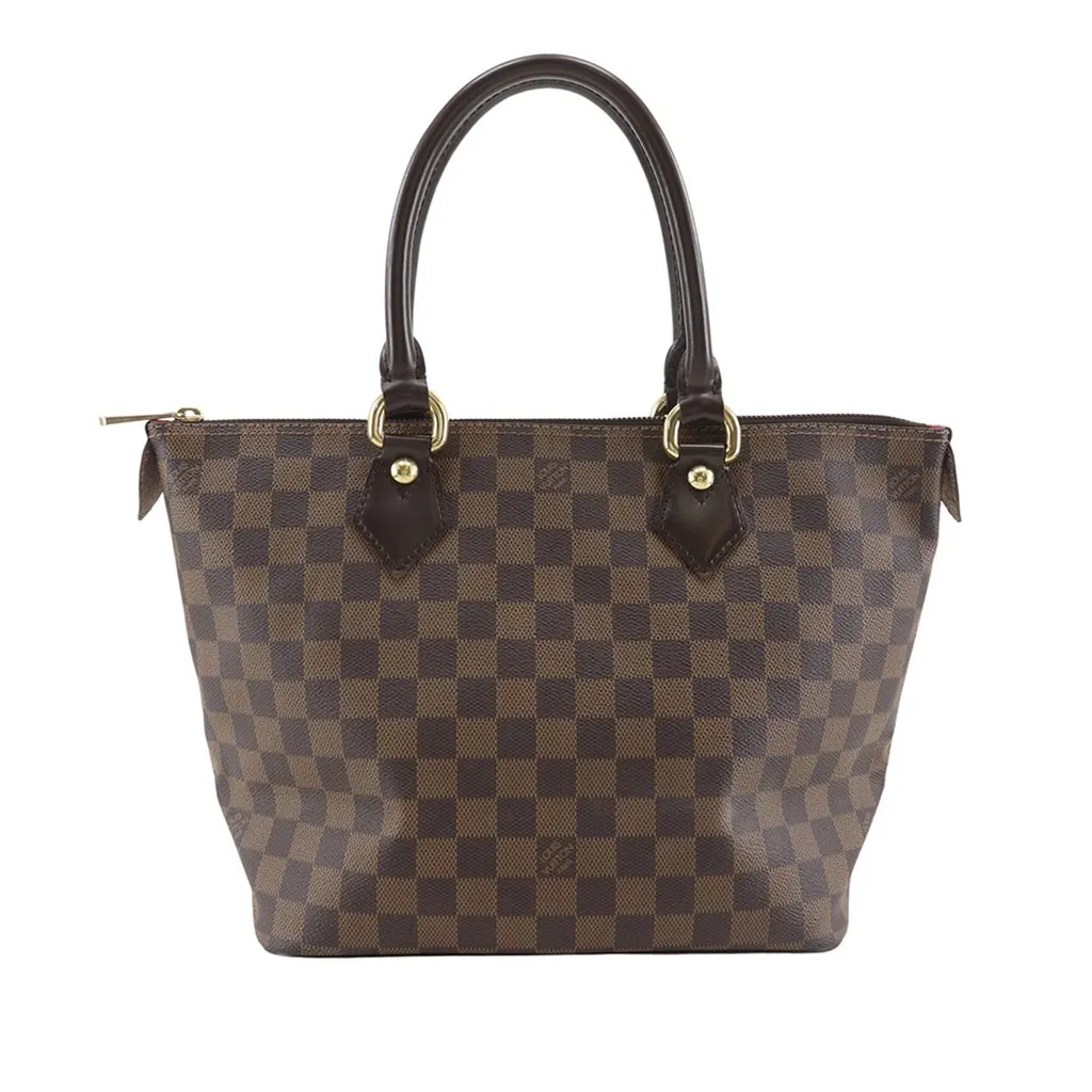 Louis Vuitton Damier Ebene Saleya PM Brown Very good - Front View