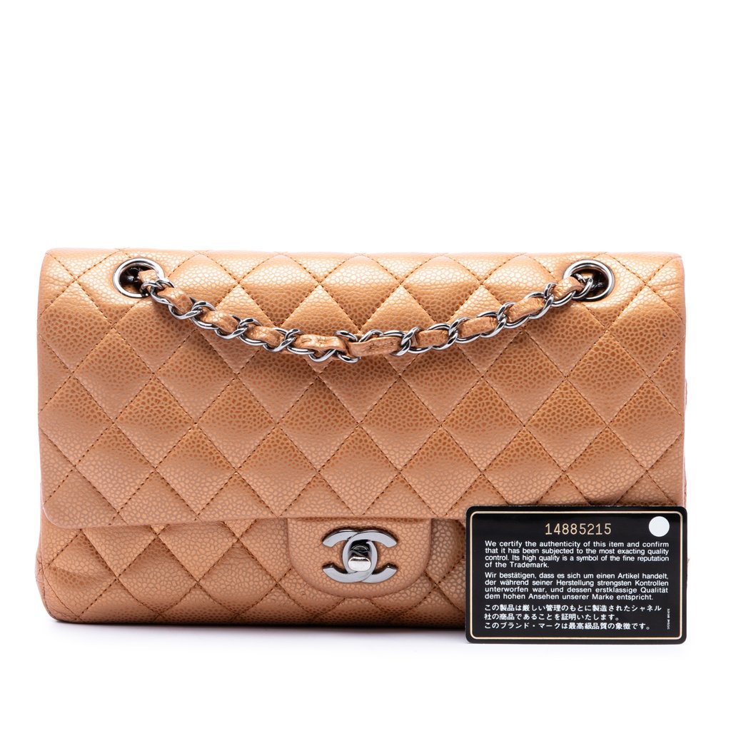 Chanel Medium Classic Metallic Caviar | Libas Collective