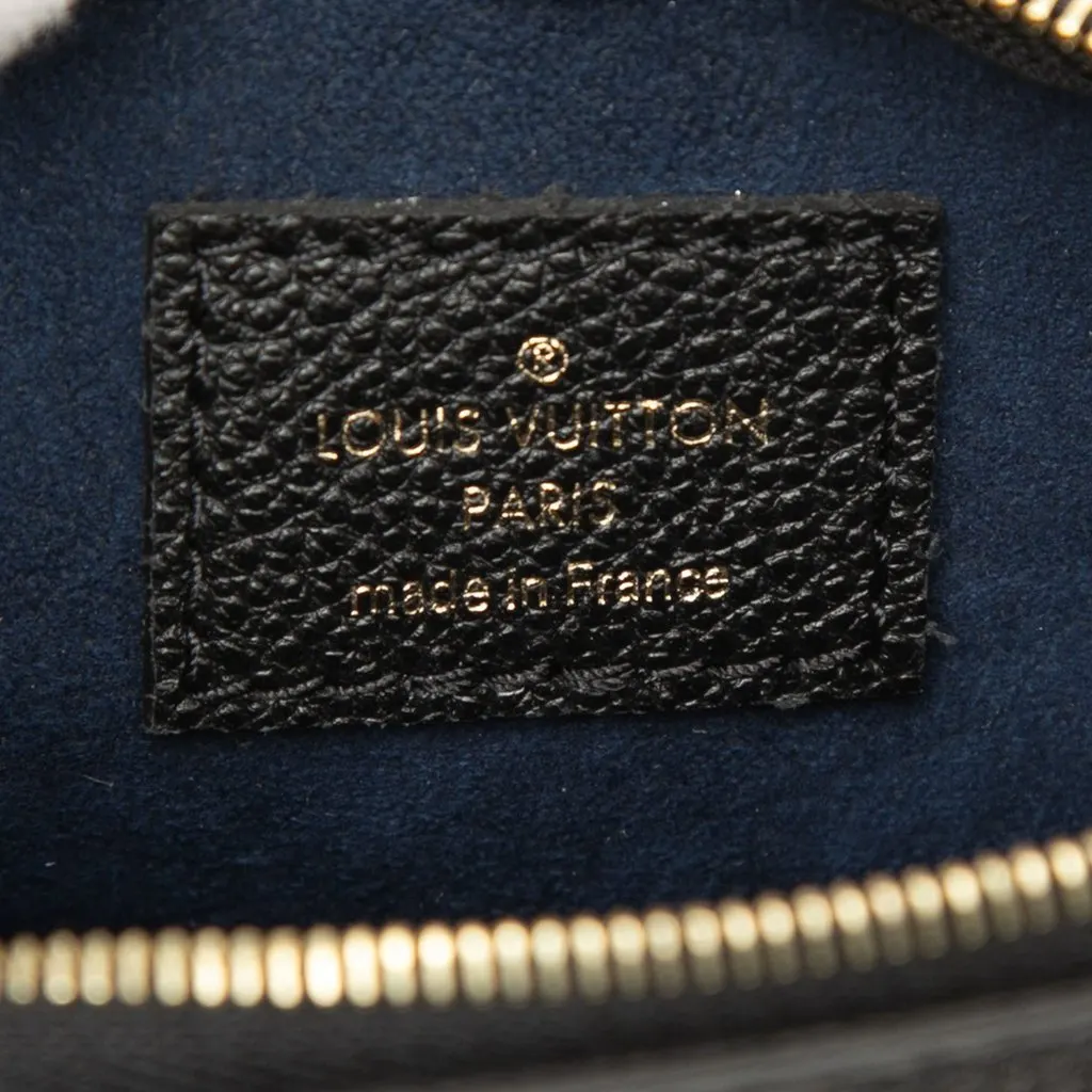 Louis Vuitton Monogram Empreinte CarryAll PM Pouch Black Leather Very good - Box View