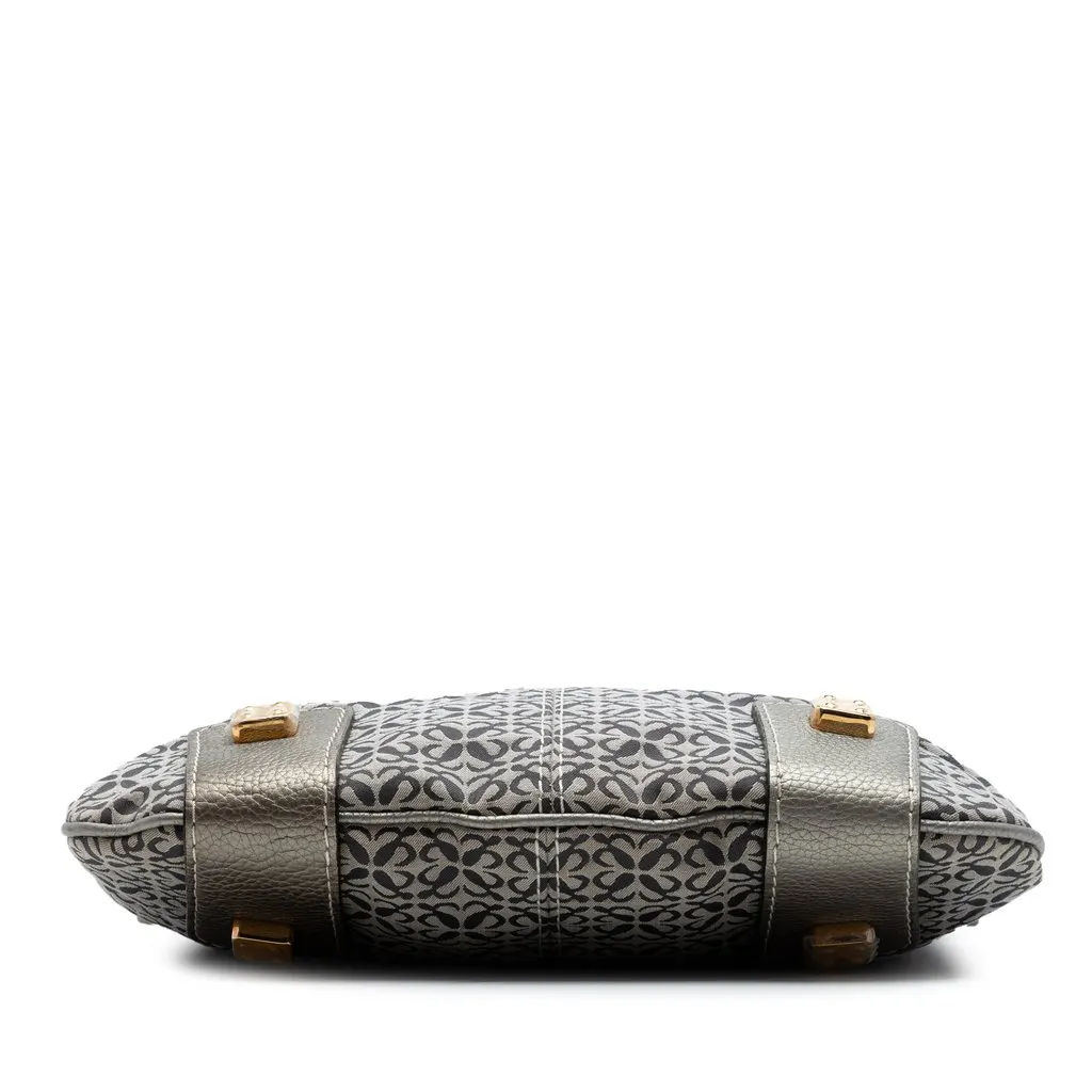 LOEWE Anagram Canvas New Road Crossbody MultiColor Very good - Inside View
