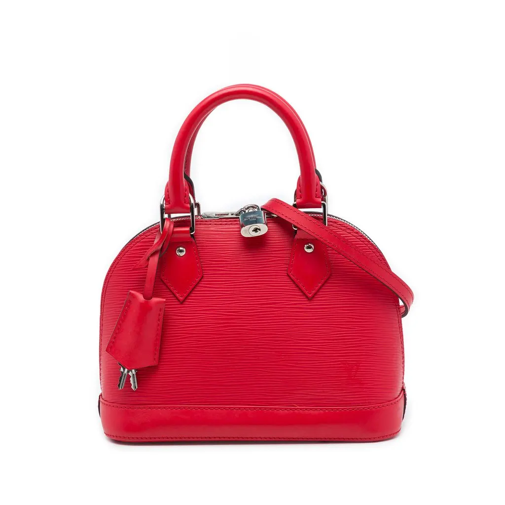 Louis Vuitton Epi Alma BB Red Leather Very good - Front View