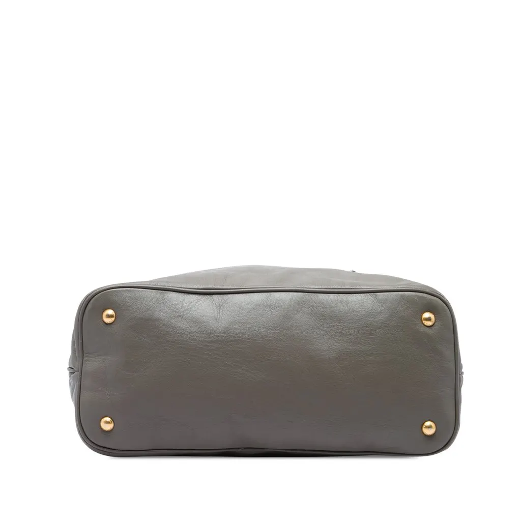 Prada Soft Calfskin Open Convertible Shopping Tote MultiColor Leather Very good - Inside View